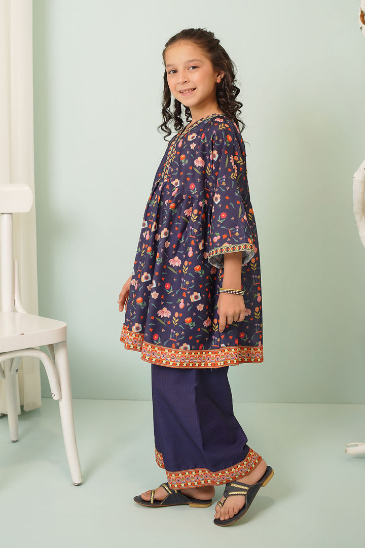 Swiss Lawn Digital Printed 2 Pc Suit - Wear Ochre