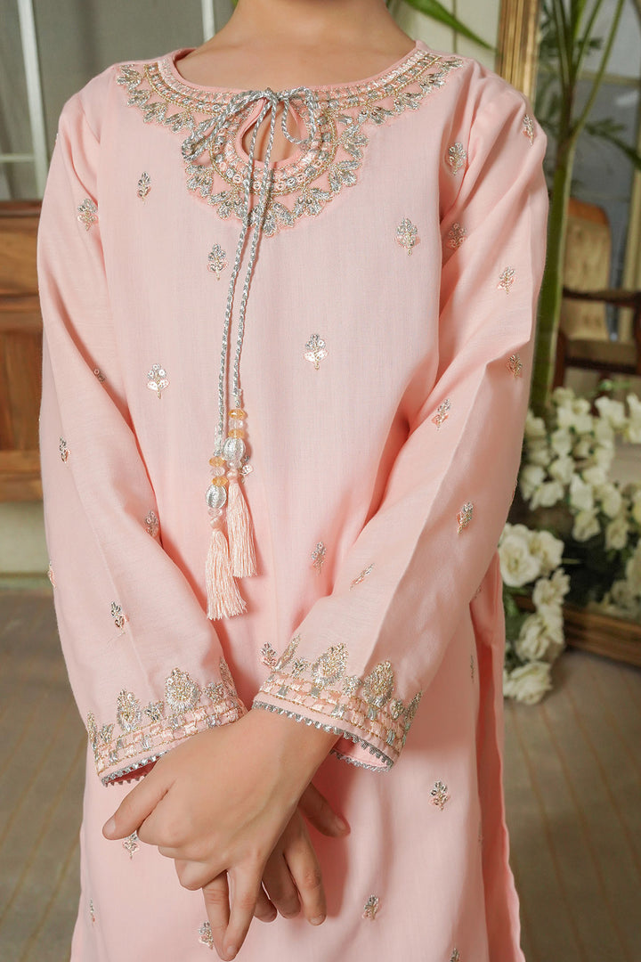 Cotton Embroidered 3 Pc Suit - Wear Ochre