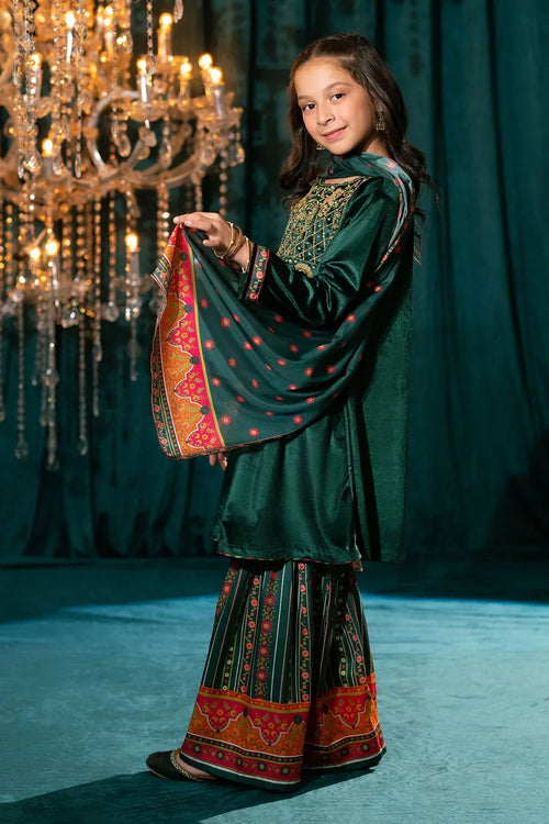 Best Velvet Hand Adda Work 3 Pc Suit - Wear Ochre -