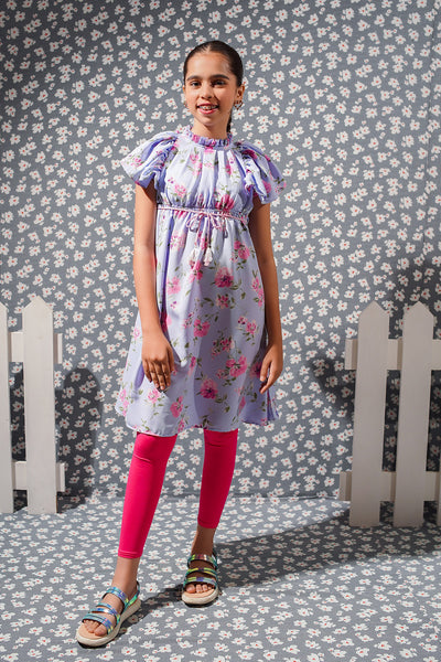 Printed Georgette Midi Dress
