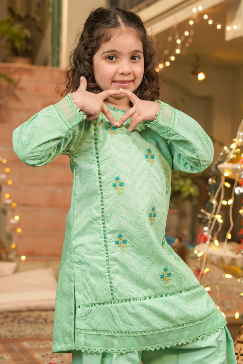 Best Chikankari Embroidered 3 Pc Suit - Wear Ochre -