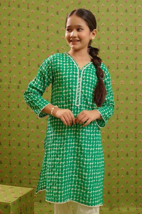 Poly Lawn Printed 2 Pc Suit - Wear Ochre