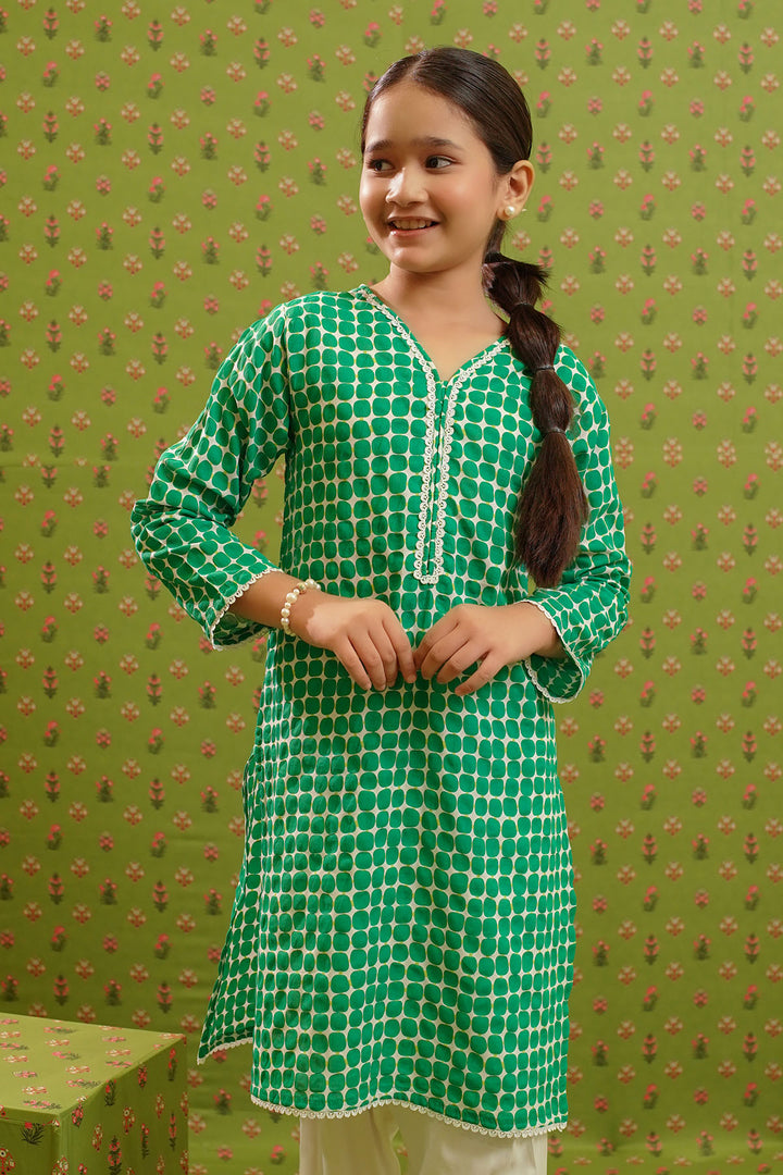 Swiss Lawn Printed 2 Pc Suit - Wear Ochre