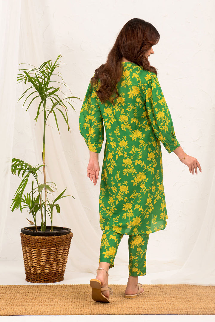 Swiss Lawn Digital Printed 2 Pc Suit - Wear Ochre
