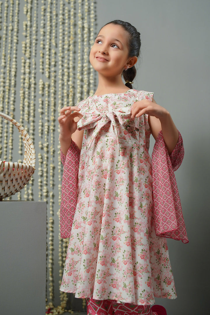 Swiss Lawn Digital Printed 3 Pc Suit - Wear Ochre