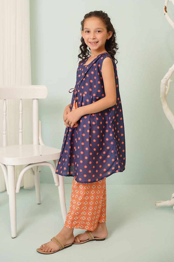 Swiss Lawn Digital Printed 2 Pc Suit - Wear Ochre