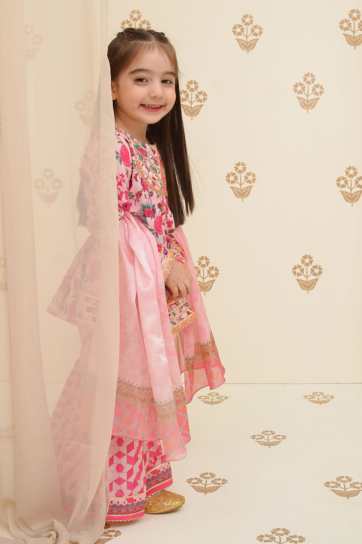Swiss Lawn Digital Printed 3 Pc Suit - Wear Ochre