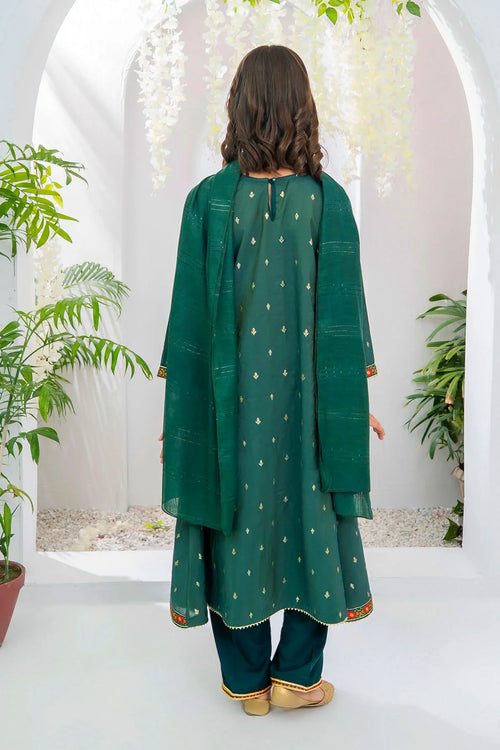 Best Cotton Jacquard Hand Adda Work 3 Pc Suit - Wear Ochre -