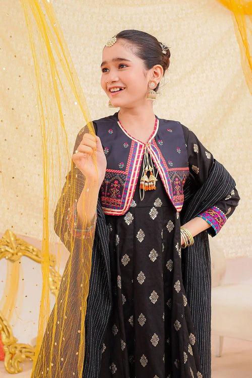 Best Cotton Jacquard 3 Pc Suit - Wear Ochre -