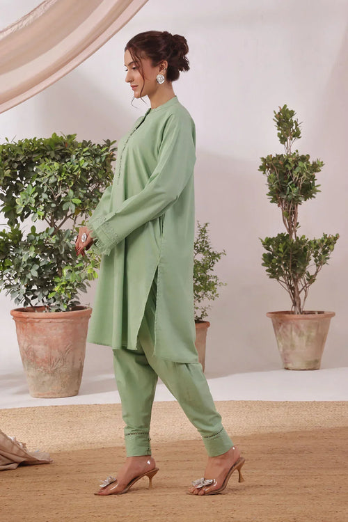 Best Women's Slub Lawn Women's 2 Pc Suit - Wear Ochre -