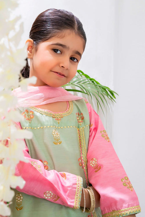 Best Cotton Silk Printed 3 Pc Suit - Wear Ochre -