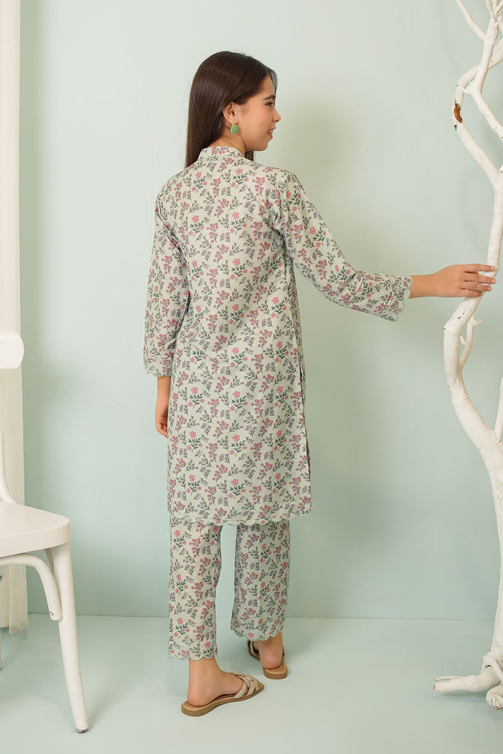 Swiss Lawn Printed 2 Pc Suit - Wear Ochre