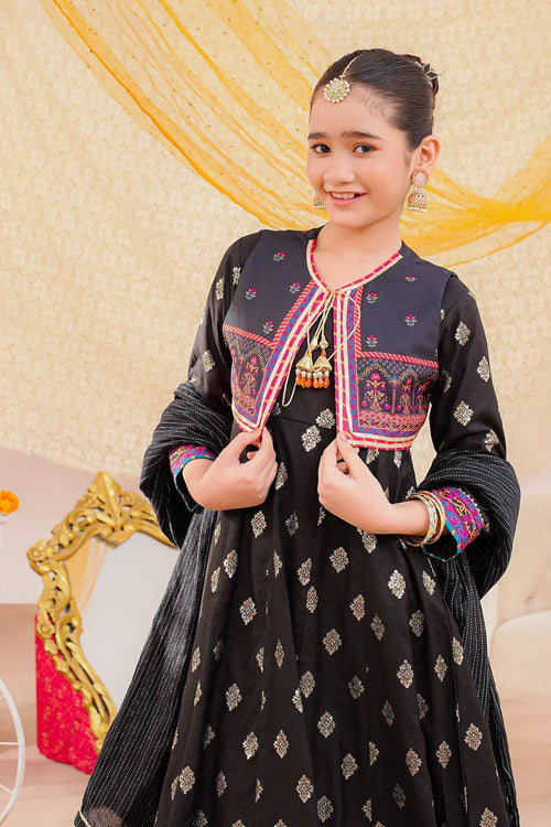 Best Cotton Jacquard 3 Pc Suit - Wear Ochre -