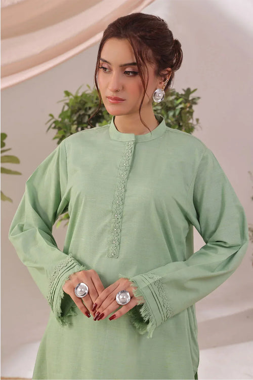 Best Women's Slub Lawn Women's 2 Pc Suit - Wear Ochre -