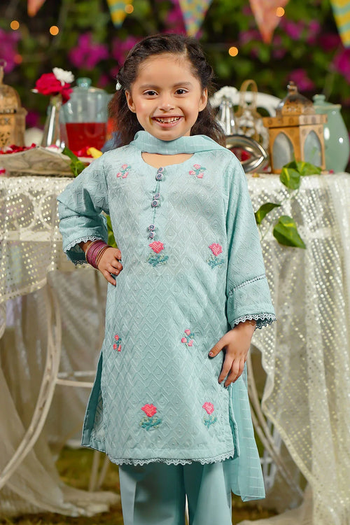 Best Chikankari Embroidered 3 Pc Suit - Wear Ochre -