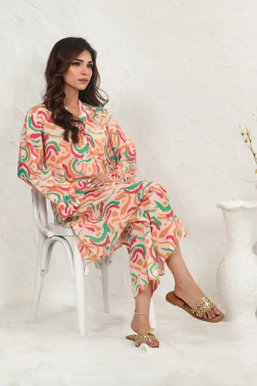 Best Swiss Lawn Digital Printed 2 Pc Suit - Wear Ochre -