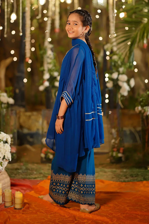 Best Chiffon Hand Adda Work 3 Pc Suit - Wear Ochre -