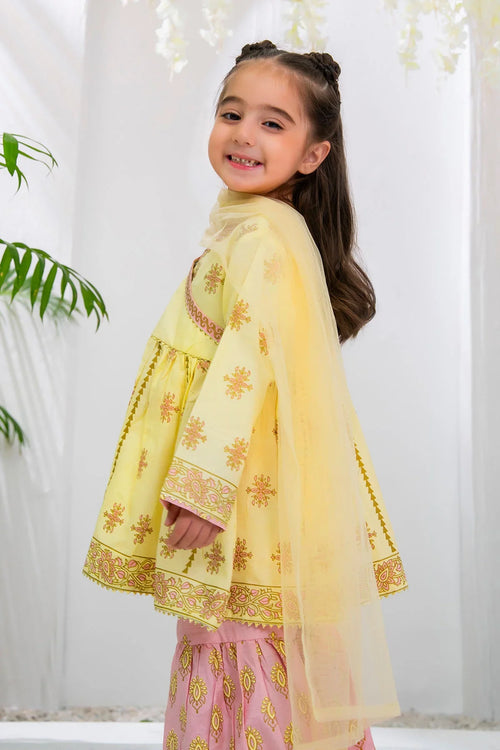 Best Cotton Silk Printed 3 Pc Suit - Wear Ochre -