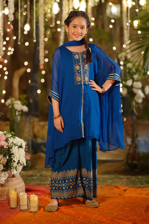 Best Chiffon Hand Adda Work 3 Pc Suit - Wear Ochre -