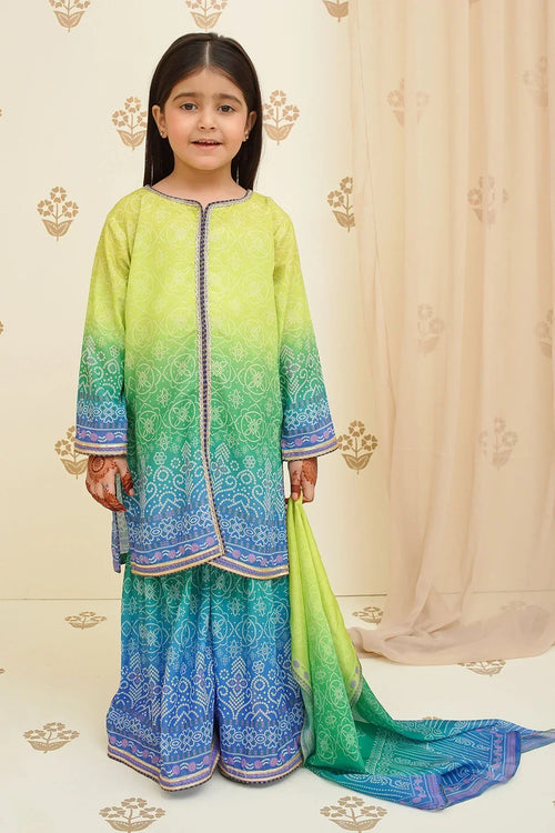 Best Swiss Lawn Digital Printed 3 Pc Suit - Wear Ochre -