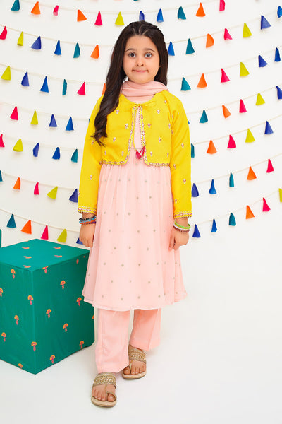 Chiffon Embroidered 3 Pc Suit