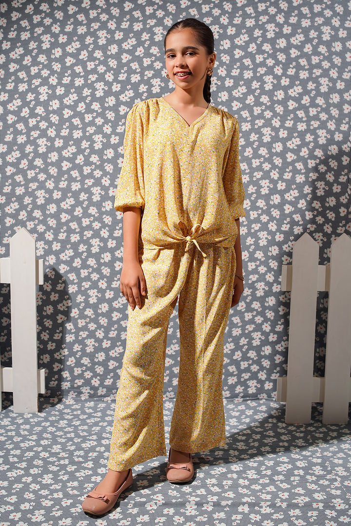 Georgette Printed Co-ords - Wear Ochre