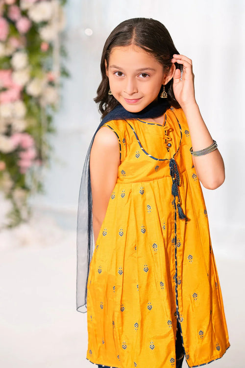 Best Cotton Silk Printed 3 Pc Suit - Wear Ochre -