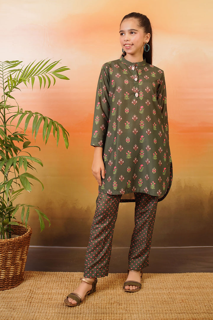 Swiss Lawn Printed 2 Pc Suit - Wear Ochre