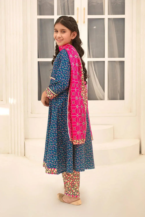 Best Herringbone Digital Printed 3 Pc Suit - Wear Ochre -