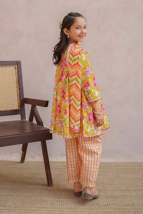 Best Swiss Lawn Digital Printed 3 Pc Suit - Wear Ochre -