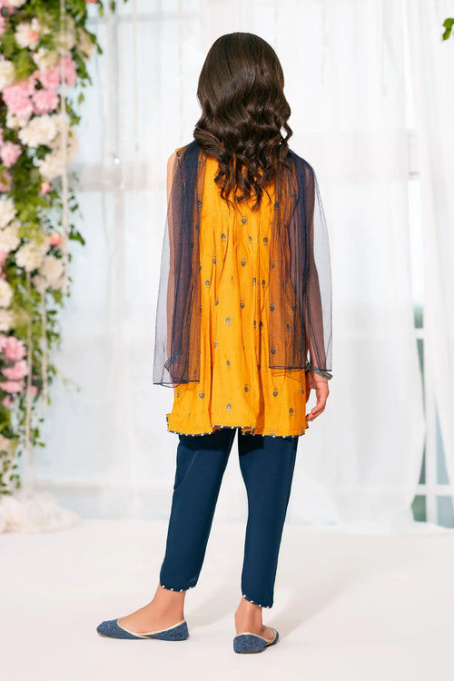 Best Cotton Silk Printed 3 Pc Suit - Wear Ochre -
