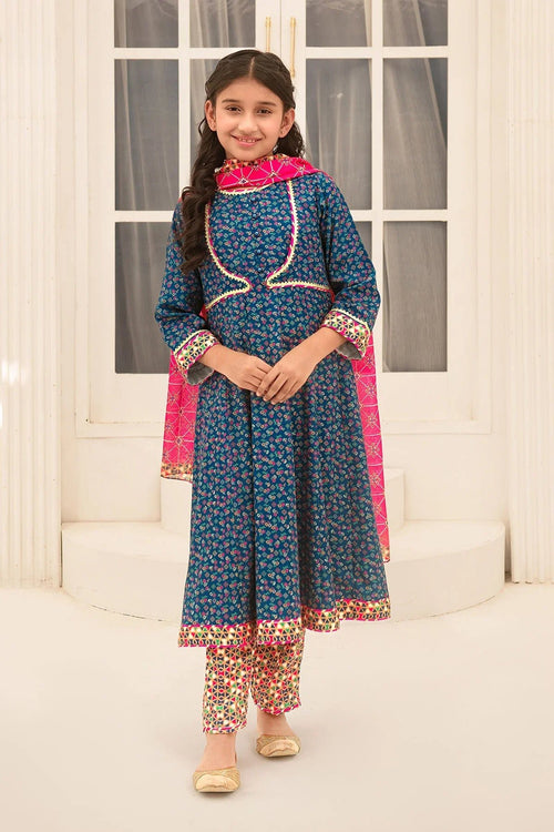 Best Herringbone Digital Printed 3 Pc Suit - Wear Ochre -