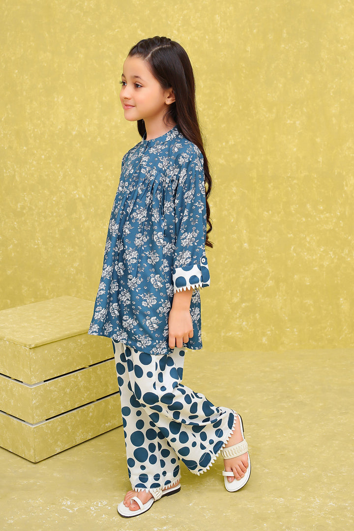 Swiss Lawn Digital Printed 2 Pc Suit - Wear Ochre