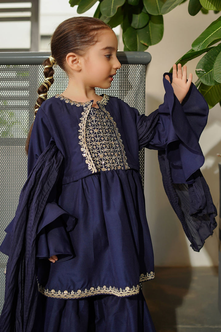 Raw Silk Embroidered 3 Pc Suit - Wear Ochre