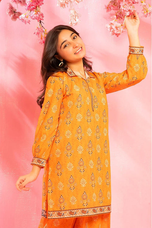 Best Swiss Lawn Digital Printed 2 Pc Suit - Wear Ochre -