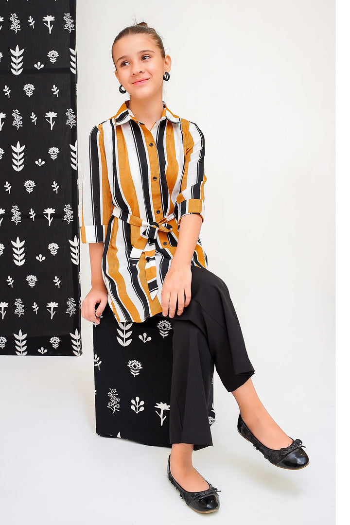 Crepe Printed 2 Pc Suit - Wear Ochre