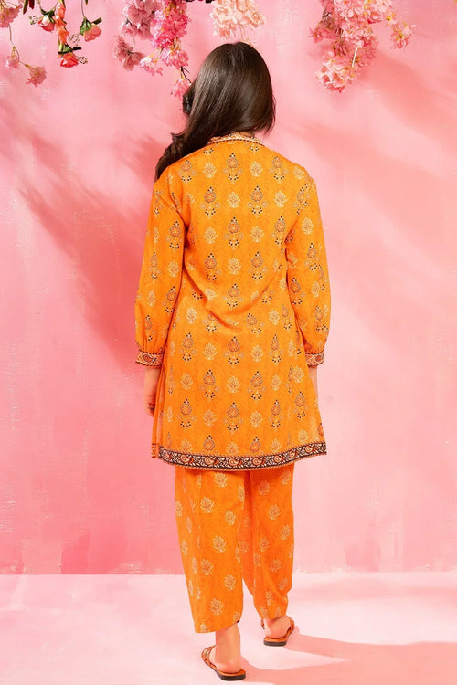 Best Swiss Lawn Digital Printed 2 Pc Suit - Wear Ochre -