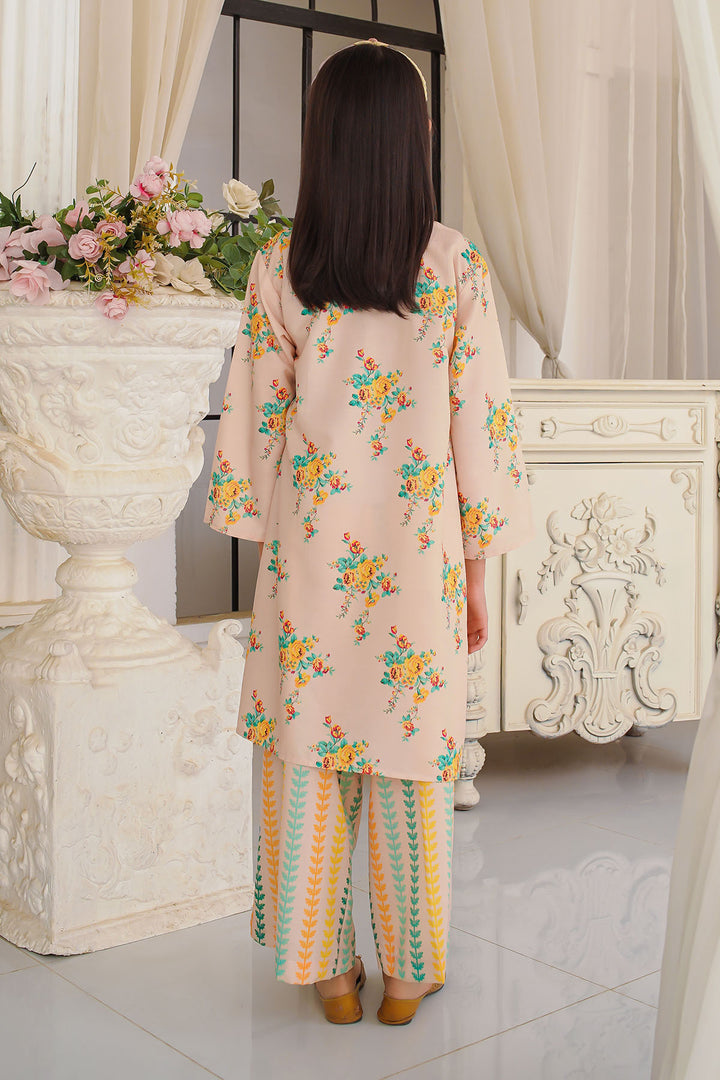 Swiss Lawn Digital Printed 2 Pc Suit - Wear Ochre