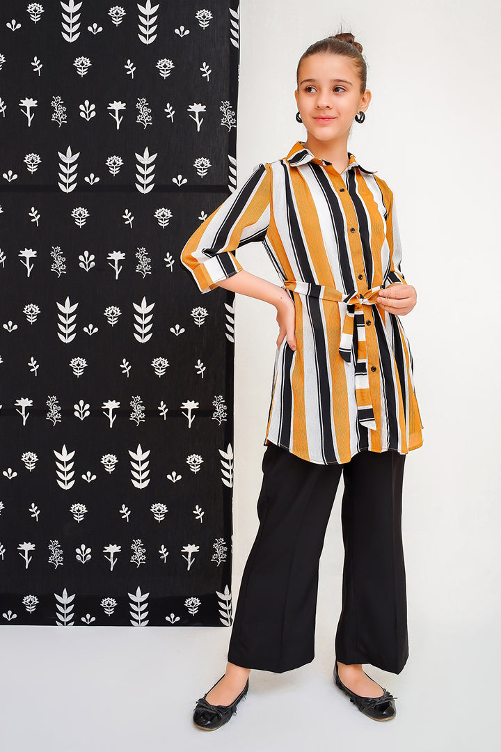 Crepe Printed 2 Pc Suit - Wear Ochre