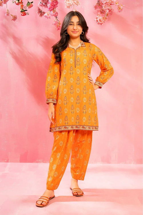 Best Swiss Lawn Digital Printed 2 Pc Suit - Wear Ochre -