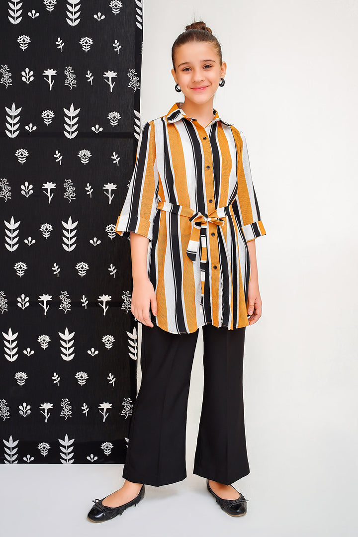 Crepe Printed 2 Pc Suit - Wear Ochre