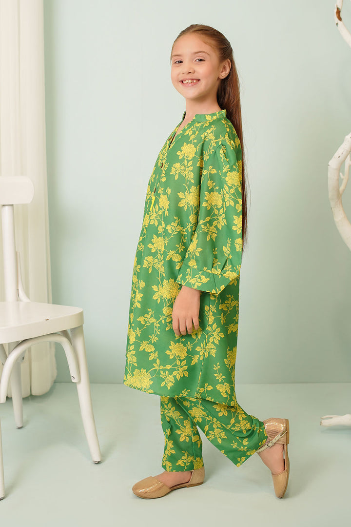 Swiss Lawn Printed 2 Pc Suit - Wear Ochre