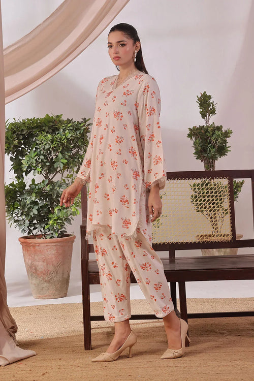 Best Women's Chambray Cotton Women's 2 Pc Suit - Wear Ochre -