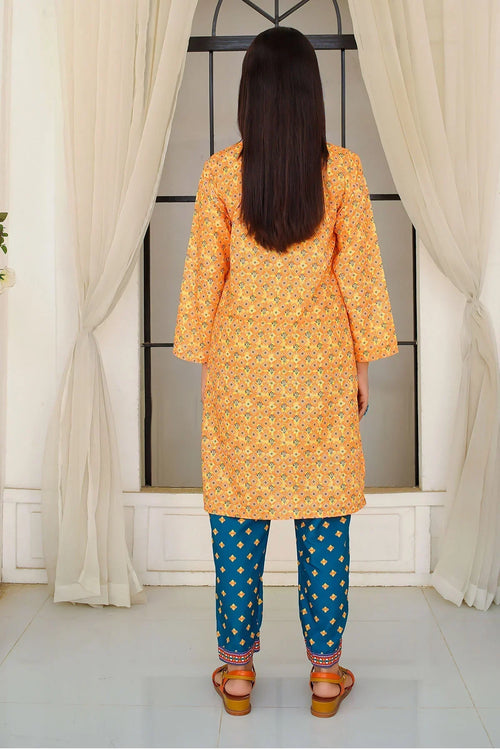Best Swiss Lawn Digital Printed 2 Pc Suit - Wear Ochre -