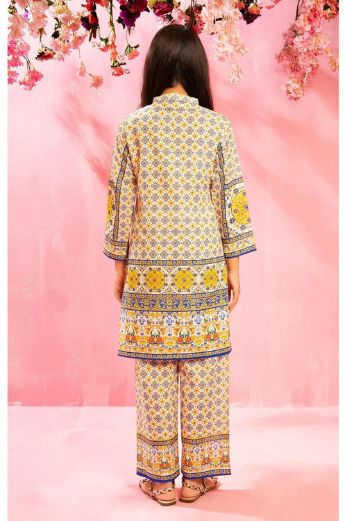 Best Swiss Lawn Digital Printed 2 Pc Suit - Wear Ochre -