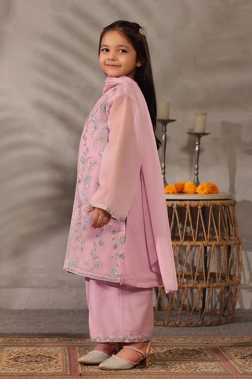 Chiffon Embroidered 3 Pc Suit