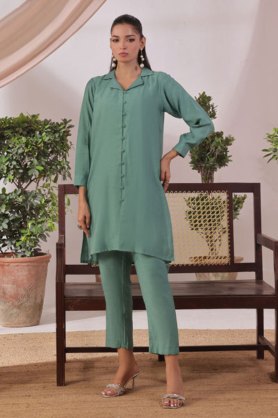 Slub Cotton Women's 2 Pc Suit