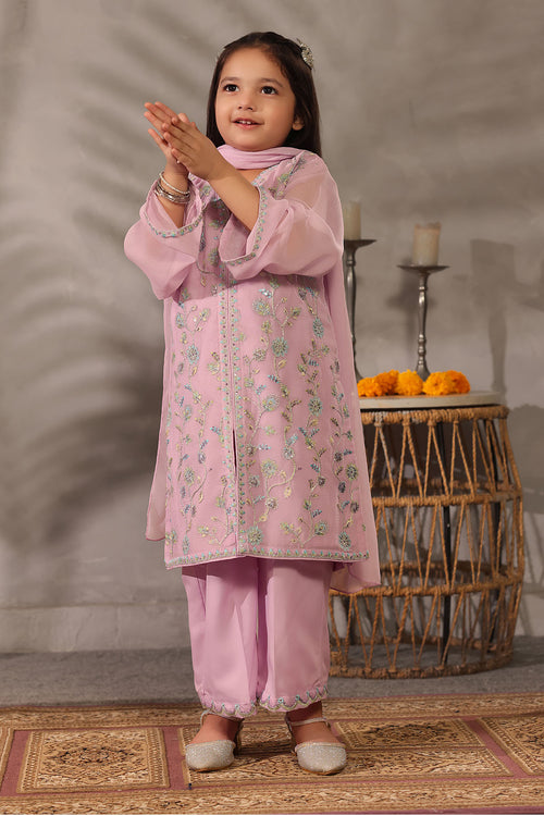 Chiffon Embroidered 3 Pc Suit