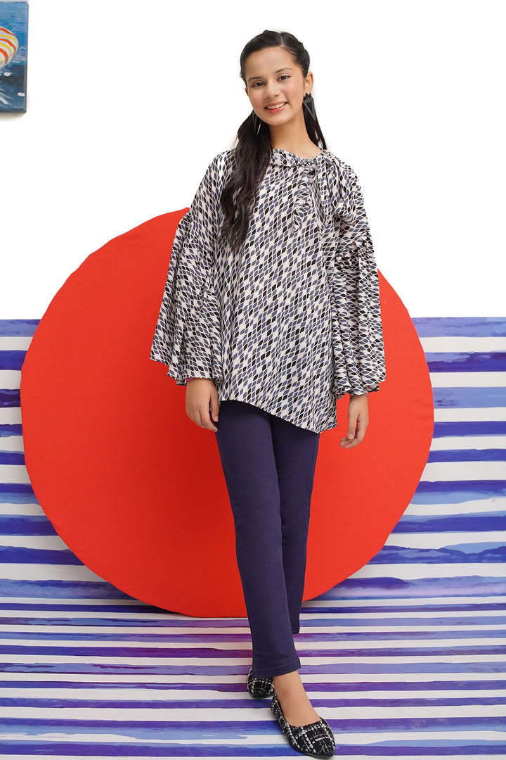 Printed Georgette Top - Wear Ochre