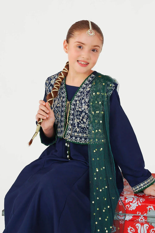 Best Raw Silk Embroidered 3 Pc Suit - Wear Ochre -